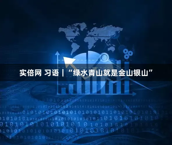 实倍网 习语｜“绿水青山就是金山银山”